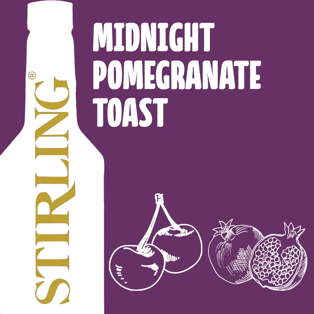 Midnight Pomegranate Toast